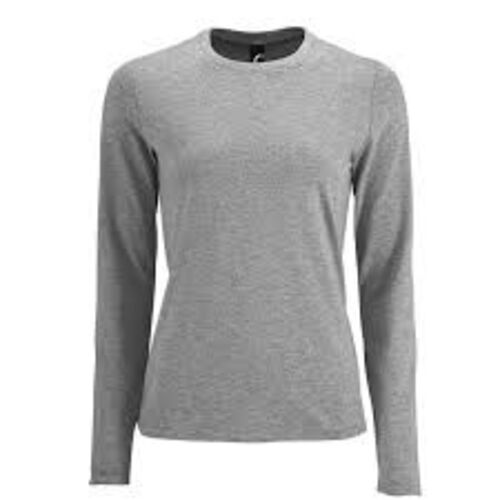 Tee-shirt SOL'S Imperial LSL WOMEN gris chine